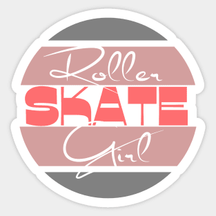 Roller skate girl Sticker